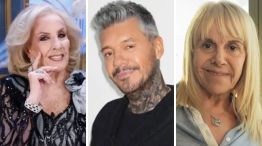 Mirtha Legrand, Marcelo Tinelli, Claudia Villafañe