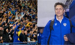 Guillermo Barros Schelotto y el hincha de Boca