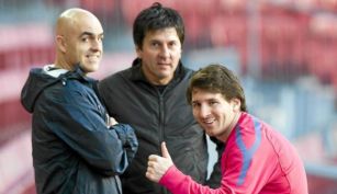 Jorge Messi y Lionel Messi