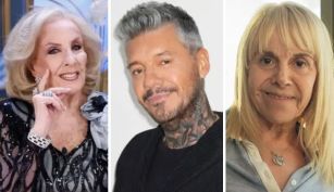 Mirtha Legrand, Marcelo Tinelli, Claudia Villafañe