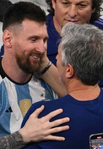 Lionel Messi y Jorge Messi