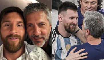 Lionel Messi y su papá Jorge Messi