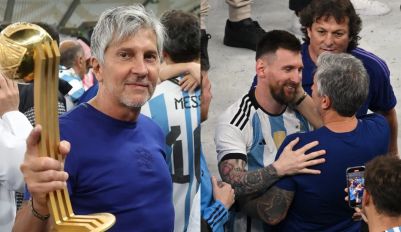 Jorge Messi y Lionel Messi