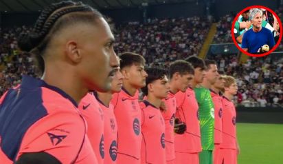 El emotivo minuto de silencio en el Camp Nou tras la muerte de Jorge Messi previo al amistoso del Barcelona