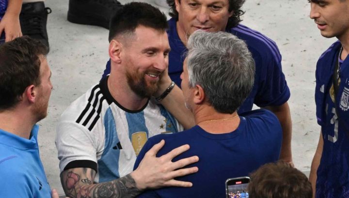 Lionel Messi y Jorge Messi