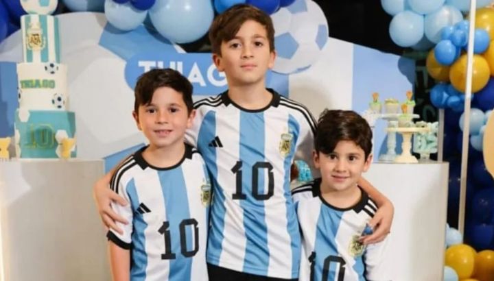 Jorge Messi, el abuelo presente: las imágenes junto a Thiago, Mateo y Ciro que se viralizaron tras su muerte