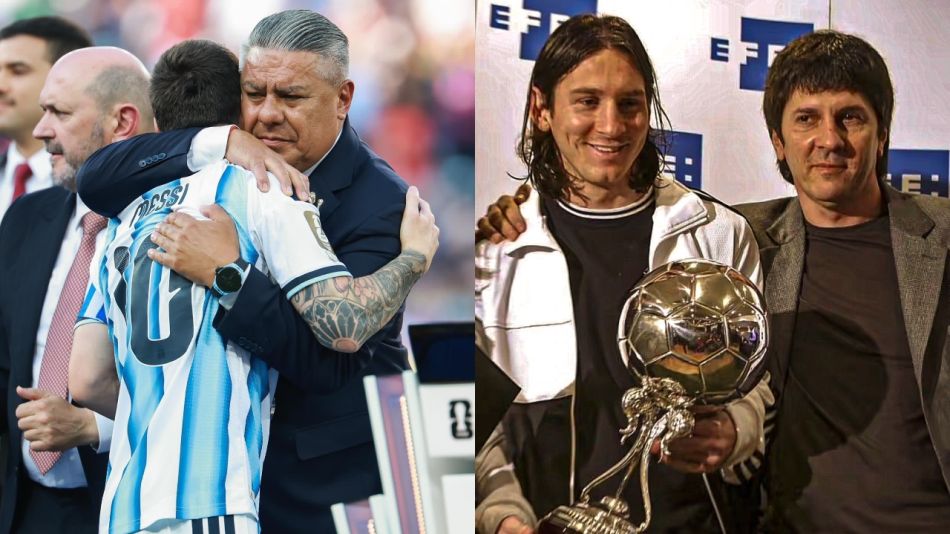 Chiqui Tapia despidió a Jorge Messi, padre de Lionel Messi