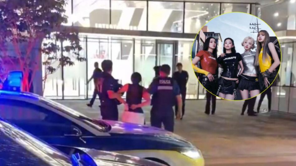 Una mujer fue arrestada tras atacar la puerta del edificio YG Entertainment con un palo de golf