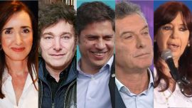 Todos precandidatos: Villarruel, Milei, Kicillof, Macri y Kirchner