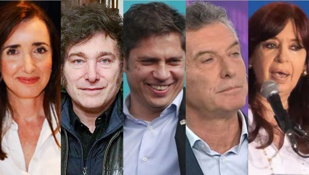 Villarruel, Milei, Kicillof, Macri y Kirchner