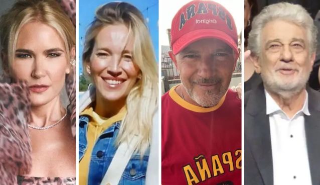 Valeria Mazza, Luisana Lopilato, Antonio Banderas, Plácido Domingo