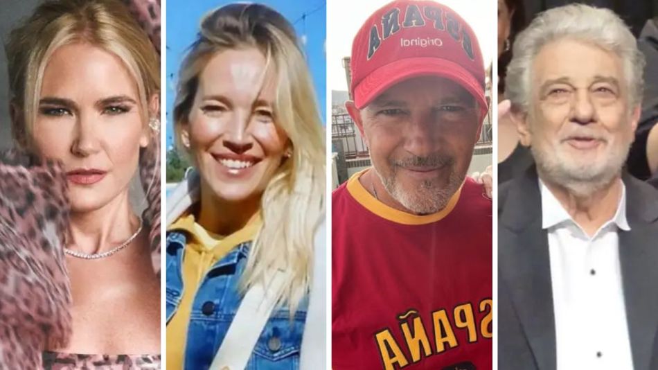 Valeria Mazza, Luisana Lopilato, Antonio Banderas, Plácido Domingo