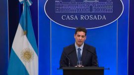 Ante una pregunta de Perfil, Ravier evitó precisar dónde están los fondos del impuesto a los combustibles