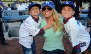 Britney Spears y sus hijos Sean Preston y Jayden James 