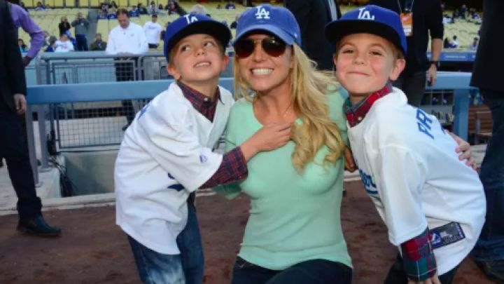 Britney Spears y sus hijos Sean Preston y Jayden James 