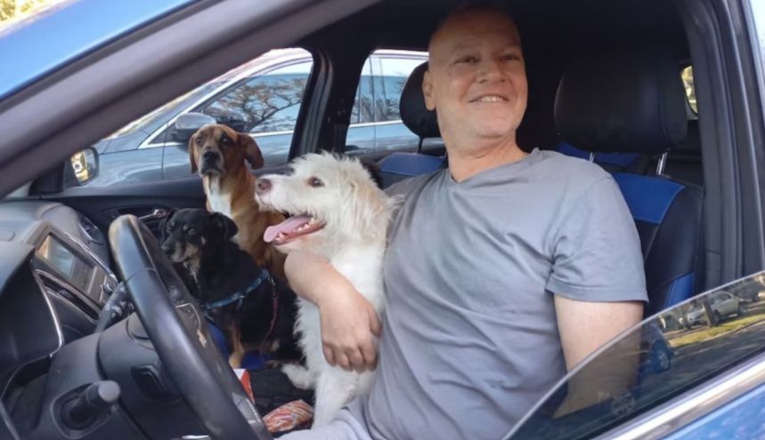 Leandro Rud y sus perros