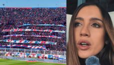Lucas Blondel le agradeció a los hinchas de San Lorenzo por el trato a Morena Beltrán en el clásico