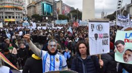 Banderazo de la ciencia en el Obelisco