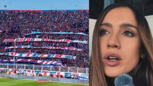 Lucas Blondel le agradeció a los hinchas de San Lorenzo por el trato a Morena Beltrán en el clásico