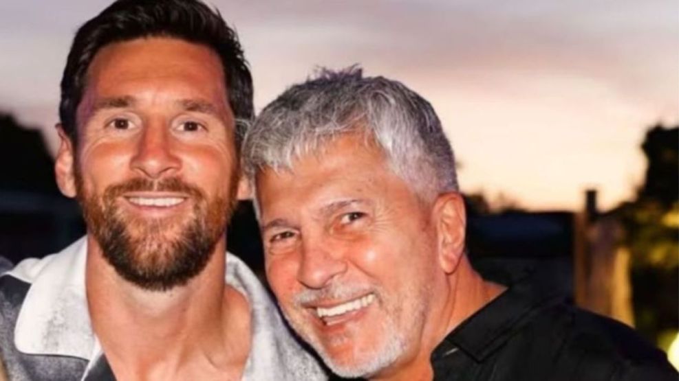 Jorge y Lionel Messi