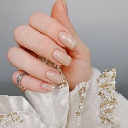 Uñas aqua glazed