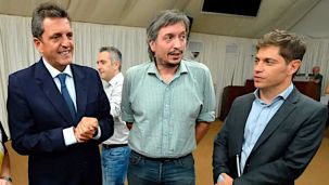 Sergio Massa Maximo Kirchner y Axel Kicillof 13082026