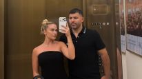 Kun Agüero y Sofía Calzetti
