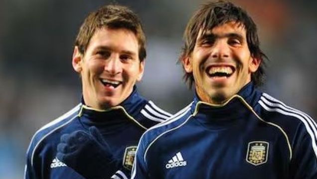 Lionel Messi y Carlos Tevez
