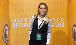Bettina Angeletti reapareció en un evento de RR.HH.