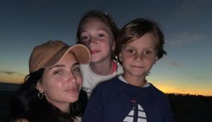 Zaira Nara junto a sus hijos Malaika y Viggo