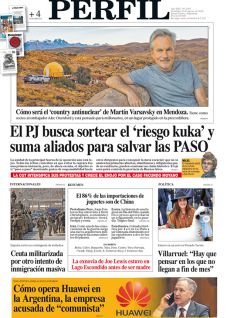 La tapa del Diario PERFIL del domingo 16 de agosto de 2026.