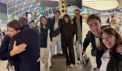 El hijo de Sergio Lapegüe y Bochi se fue del país