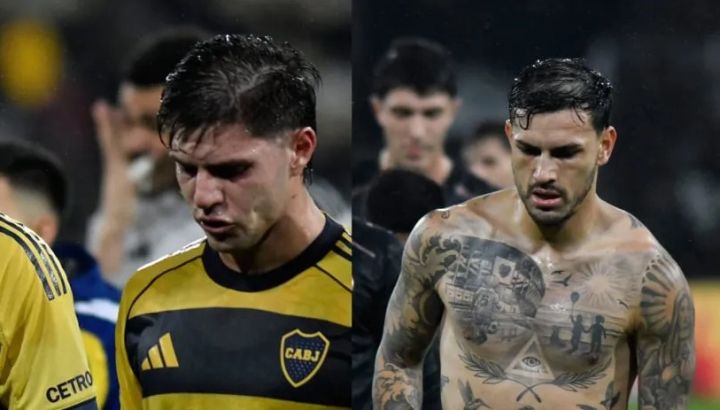 Marco Pellegrino y Leandro Paredes