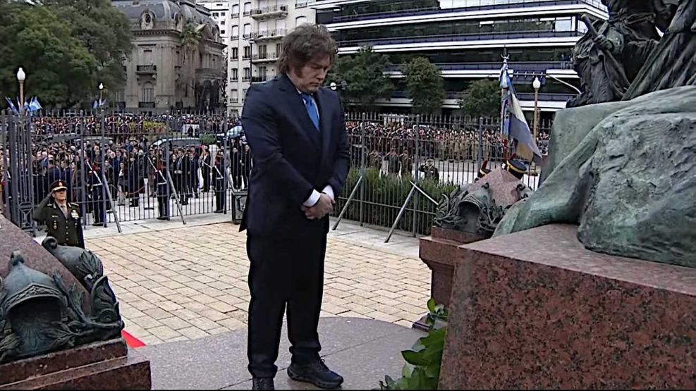 El Presidente Milei en la plaza General San Martín 17082026