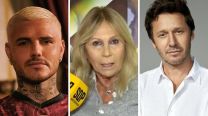 Mauro Icardi, Ana Rosenfeld y Benjamín Vicuña