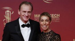 El productor de cine francés Nicolas Altmayer y la directora de relaciones públicas de Dior Couture, Mathilde Favier