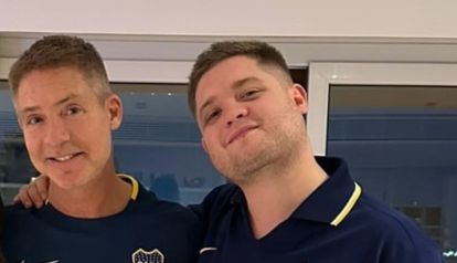 Adrián Suar y su hijo Toto