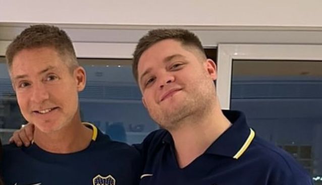 Adrián Suar y su hijo Toto