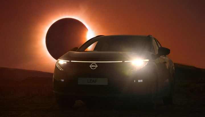 Nuevo Nissan LEAF: la tercera generación del auto eléctrico se presentó durante un eclipse solar