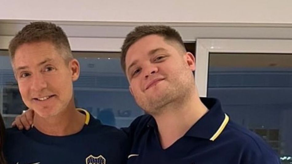 Adrián Suar y su hijo Toto