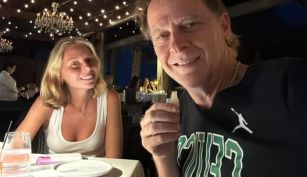 Mía Martín junto a su padre Matías Martín
