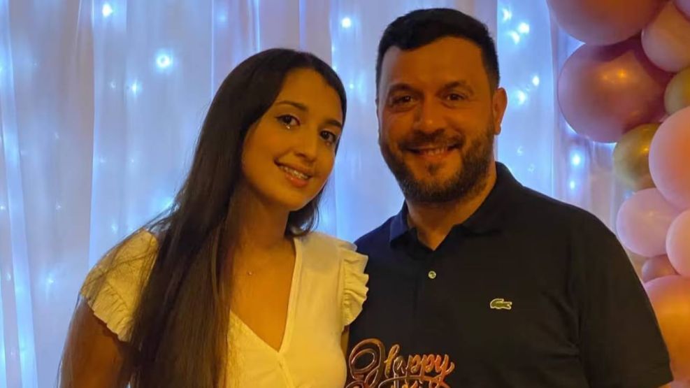 Lucas Sugo y su hija