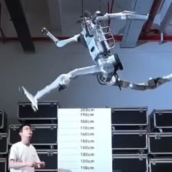 Además, impuso un récord absoluto al efectuar un impresionante salto vertical de 2 metros desde una posición de parado.