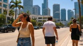 Miami igualó su récord histórico de calor.