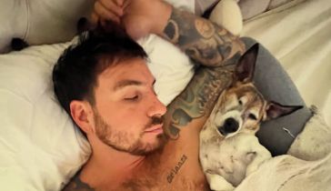 Federico Bal y su perro Kike