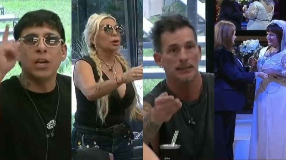 Brian Sarmiento, Yanina Zilli, Martín Rodríguez, Andrea del Boca y Yipio en Gran Hermano