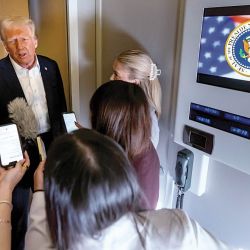 Trump en el Air Force One | Foto:AFP