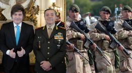 Javier milei y carlos presti / fuerzas armadas 2