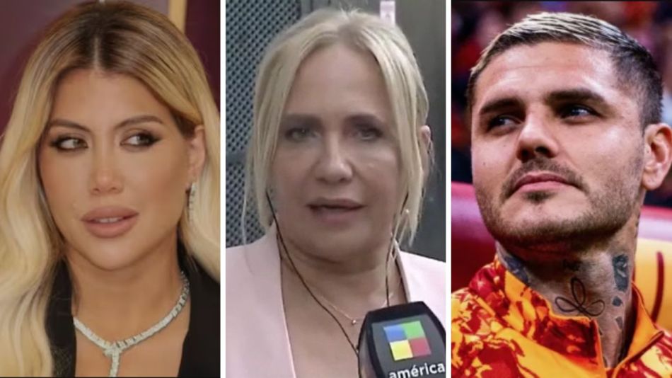 Wanda Nara, Nora Colosimo y Mauro Icardi
