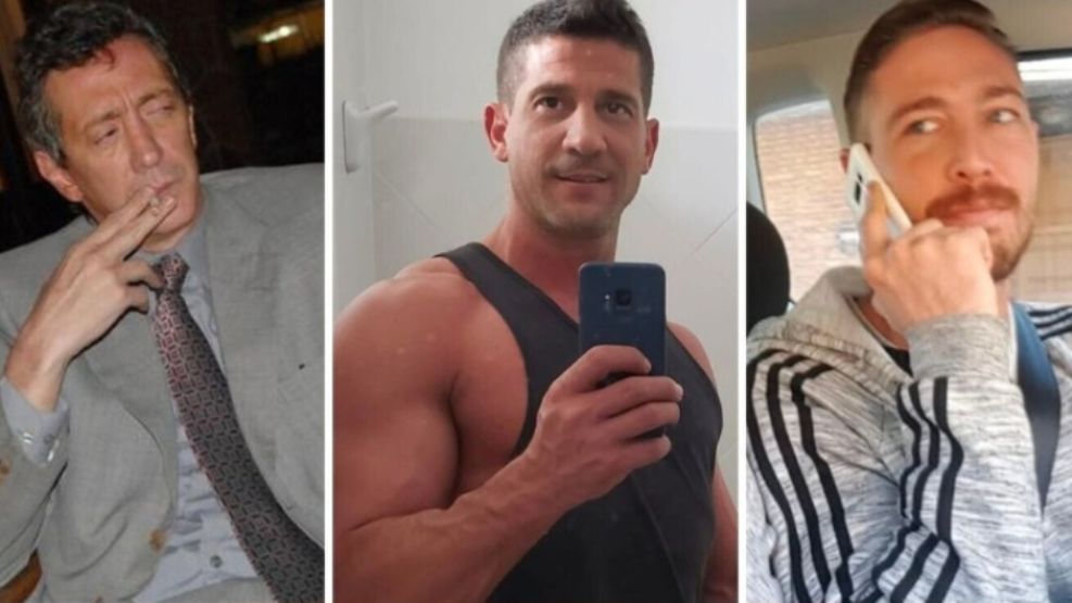 Luis Raúl Menocchio y sus hijos Luciano y Lucas